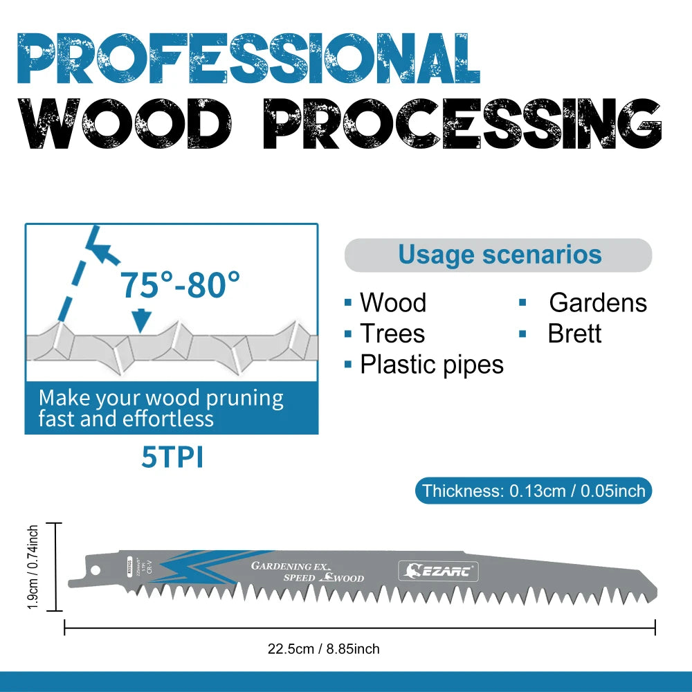 EZARC Wood Pruning Saw Blades