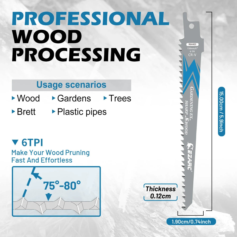 EZARC Wood Pruning Saw Blades