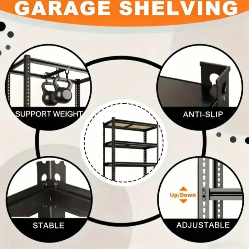 Heavy Duty Adjustable Garage Shelving